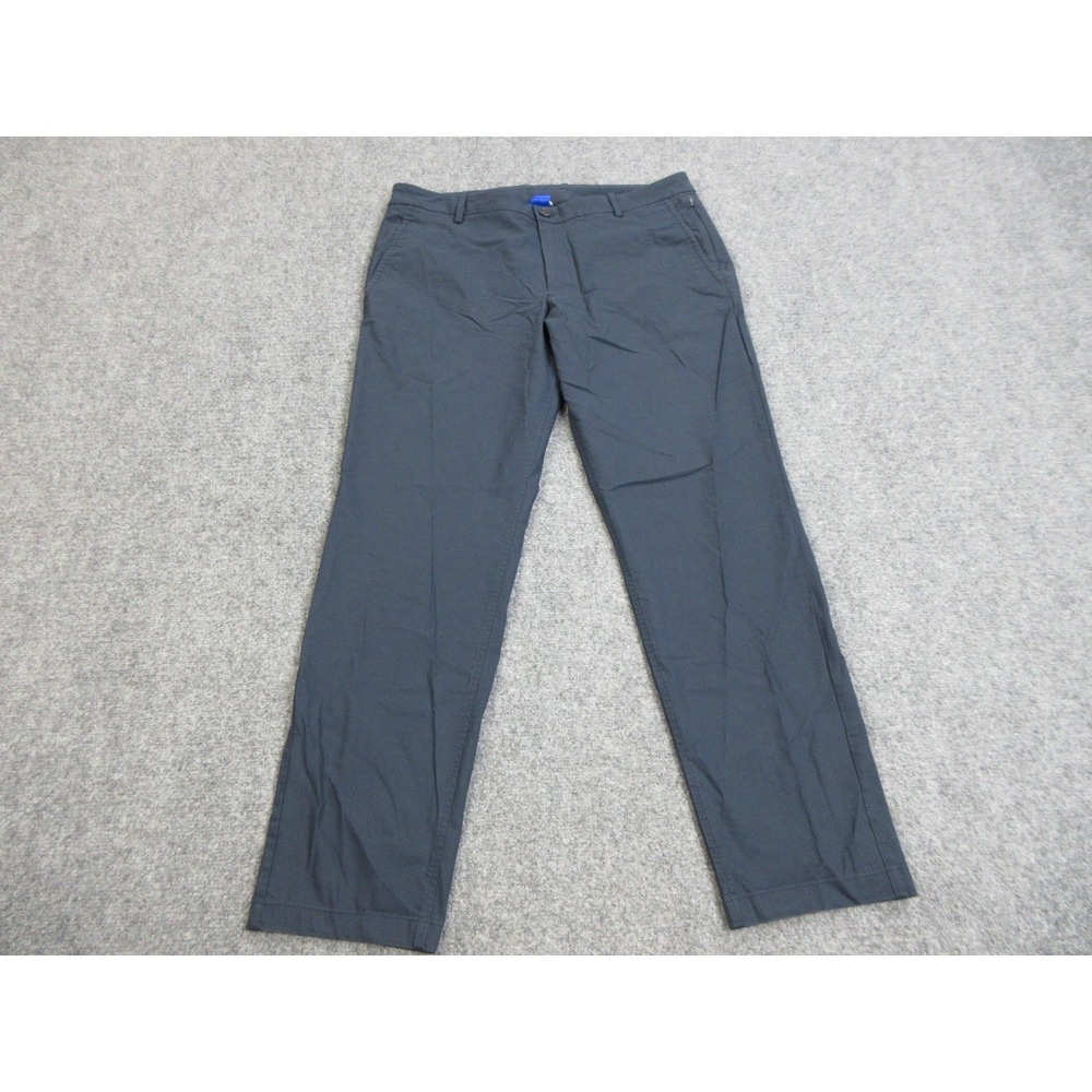 Kit And Ace Pants Mens 36x30 Blue Chino Regular Fit Straight Leg Stretch Casual